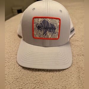 Columbia Gray and White Trucker SnapBack